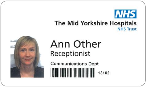 nhs staff id card